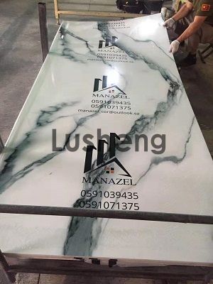 Hot sale alternative marble UV PVC marble PVC decorative wall panel open book design(图4)