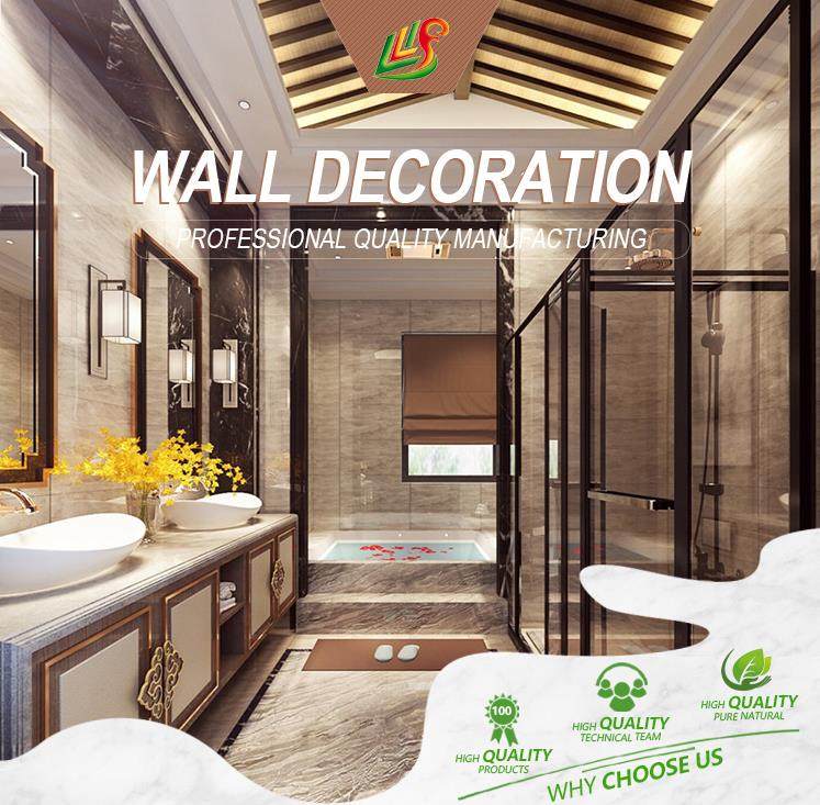 Luxury TV wall decoration book match PVC wall panel 3D UV PVC marble sheet(图1)