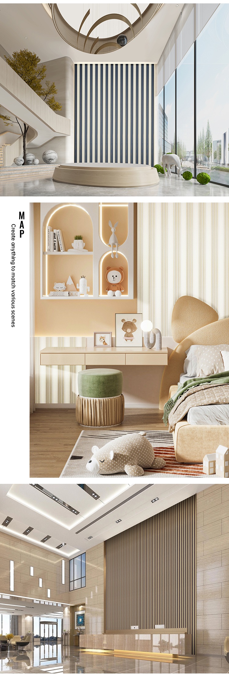 Easy Install indoor PS Wall Panel(图2) Easy Install indoor PS Wall Panel(图2)