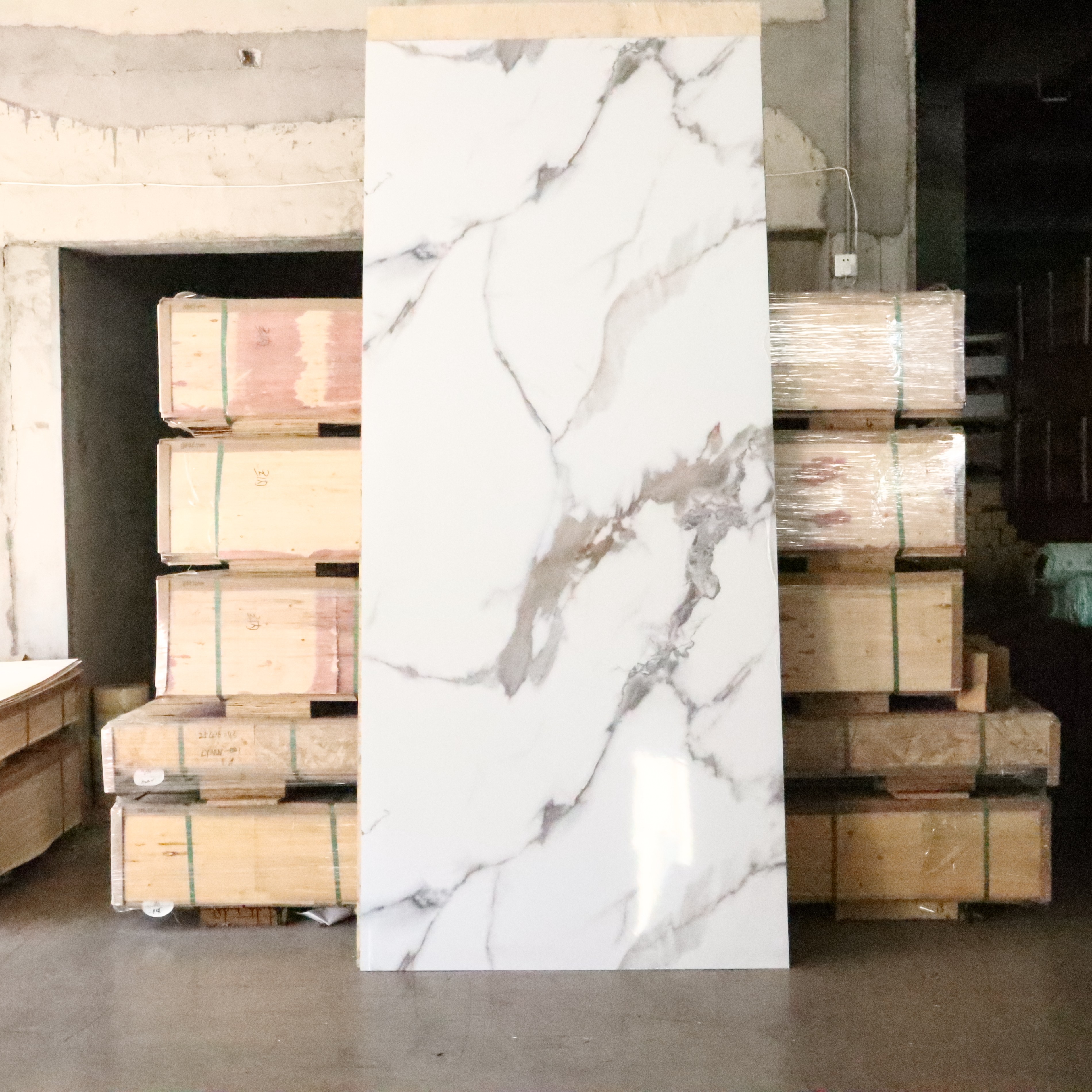 High Glossy UV Surface PVC Marble Sheet