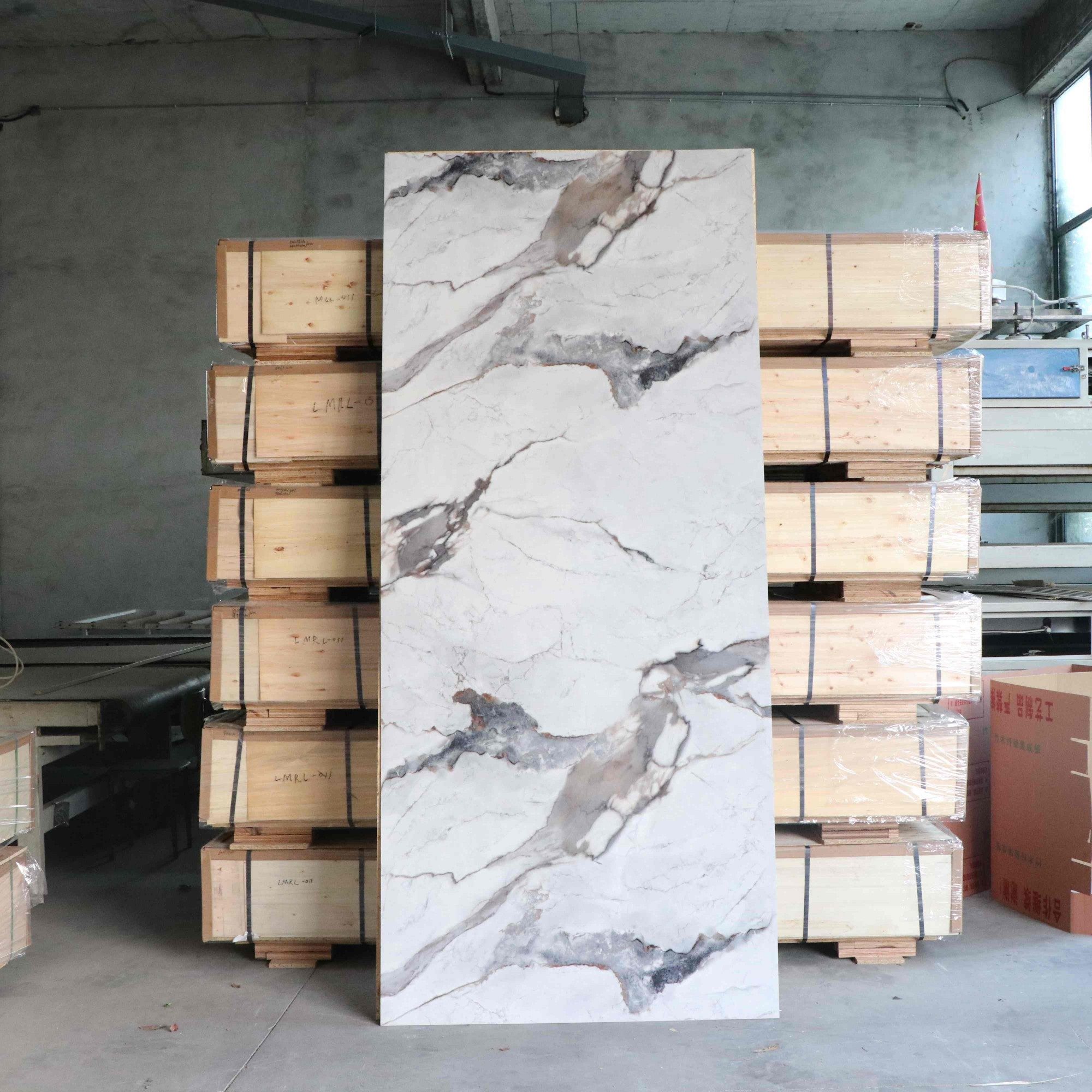 High Glossy Marble PVC Wall Panel Interior Marble