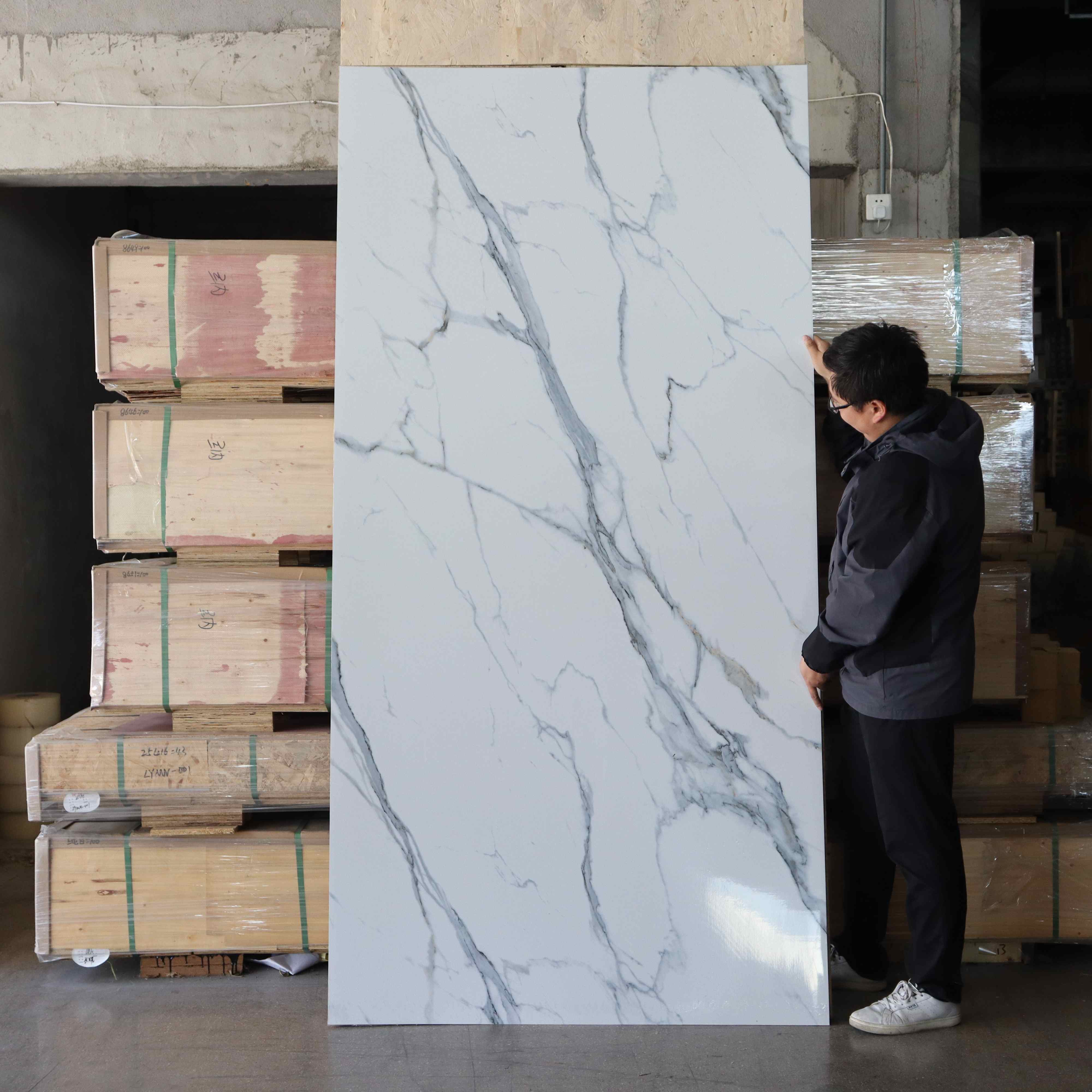 Hot Sale High Glossy PVC UV Marble Sheet