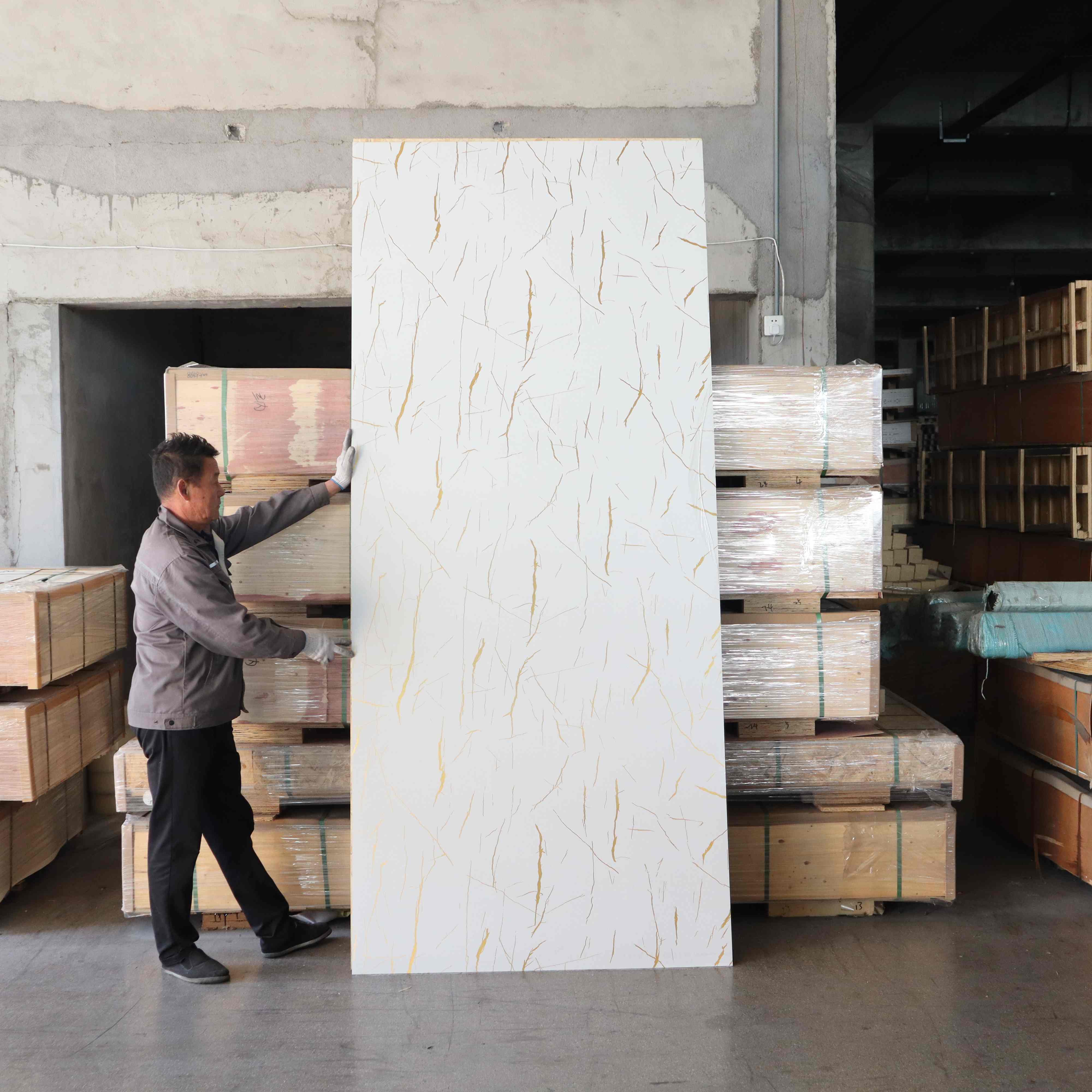 3mm Waterproof UV Panel PVC Marble Sheet