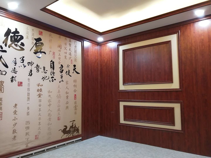 WPC wall panel model room (图2) WPC wall panel model room (图2)