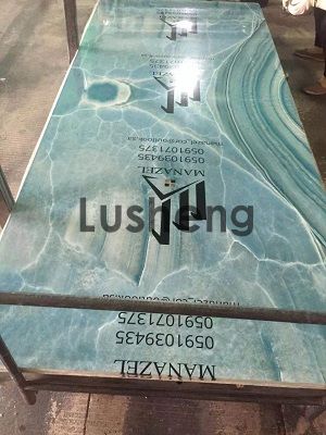 Hot sale alternative marble UV PVC marble PVC decorative wall panel open book design(图2)