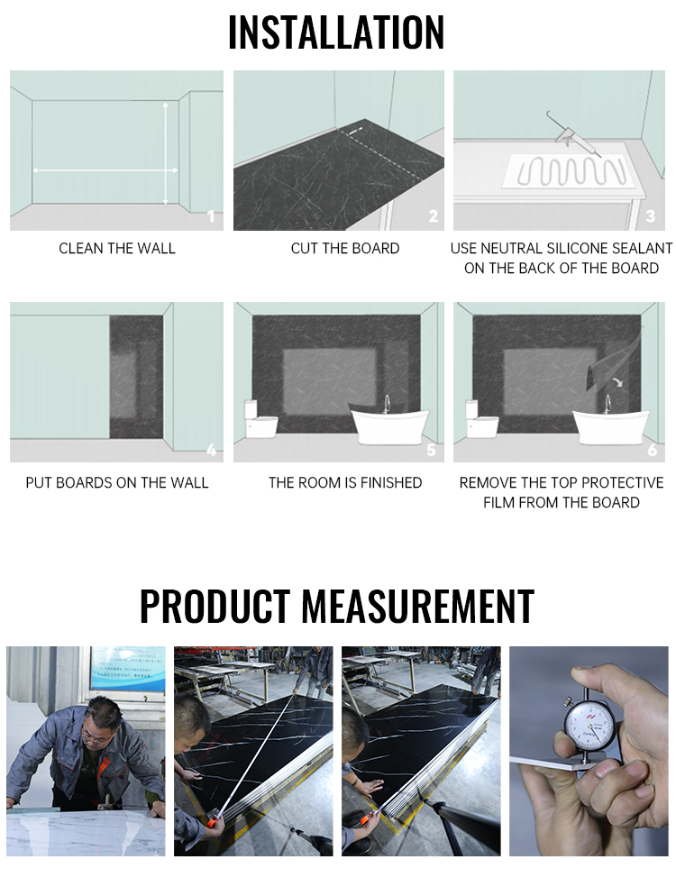 Hot sell pvc marble sheet waterproof uv boards spc wall panel for decoration(图3)