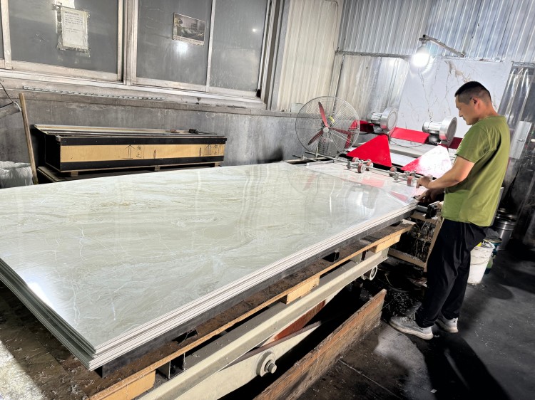 Natural Commercial PVC Marble Sheet(图1)